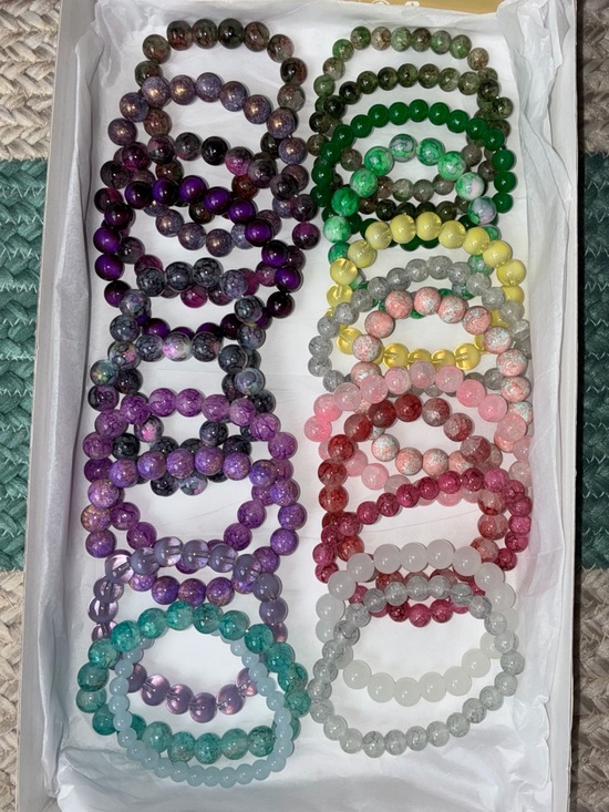 Jewelry - PICK ONE ☝️ Colorful GLASS BEADED Stretch Bracelet - Multi-Color Options